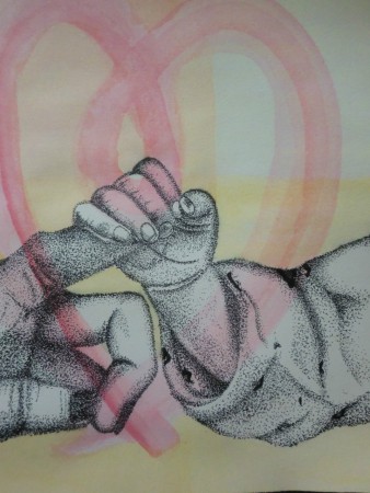 母と子の絆 / 人物画